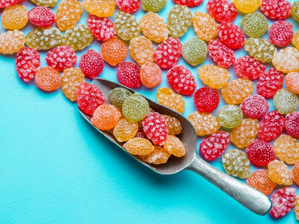 Bonbons Himbeeren und Zitronen der Zuckerlwerkstatt