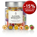 Bonbons mit Motiven von exotischen Früchten