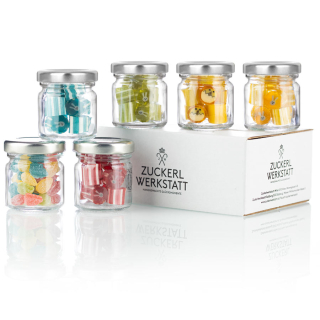 Osterüberraschung im Miniglas 6 Stück